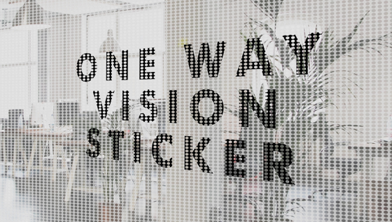 Stiker One Way Vision